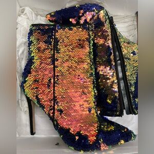 Aldo Kearia multi sequined boots size 6 brand new in box